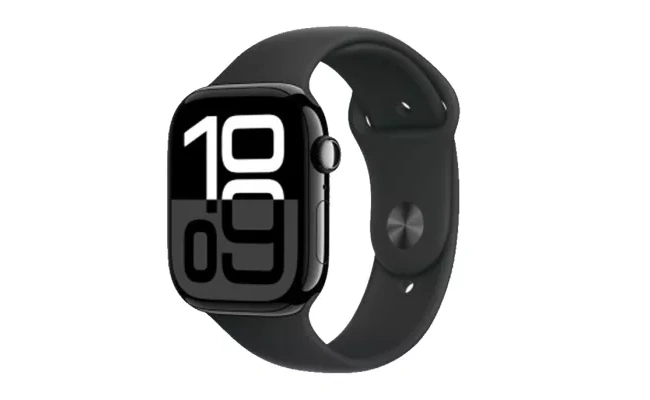 نمای جلویی اپل واچ سری ۱۱ با صفحه&zwnj;نمایش روشن و طراحی مدرن