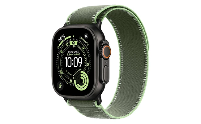 ساعت هوشمند اپل واچ اولترا 3 با بند سبز 