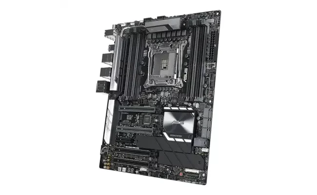 نمای سمت چپ مادربرد ایسوس WS X299 PRO/SE 