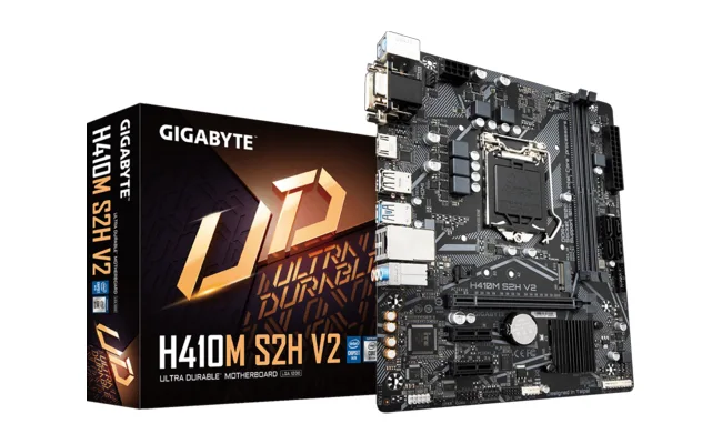 جعبه مادربرد گیگابایت H410M S2H V2 D4  نمای بیرونی