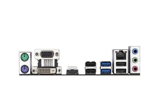 نمای پورت‌های مادربرد گیگابایت H410M S2H V2 D4