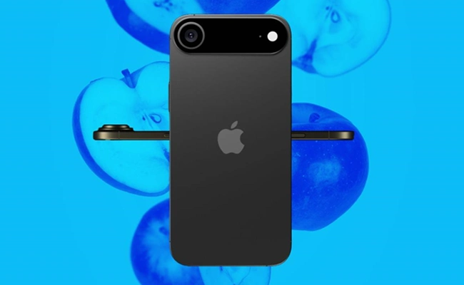 در این عکس نمای پشتی آیفون 17 air نمایش داده شده است.