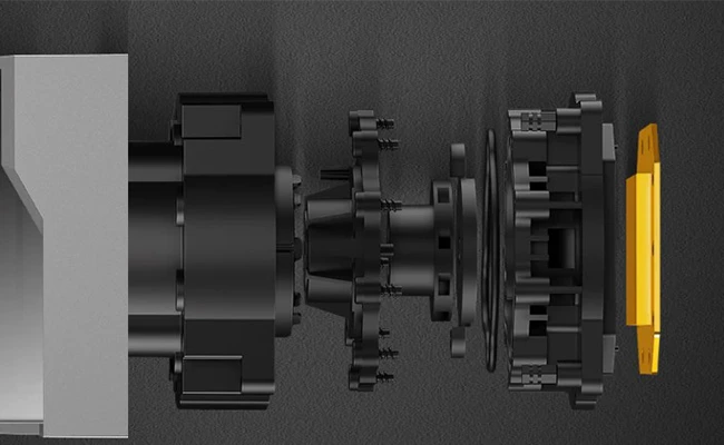 در این عکس اجزای پمپ کولر پردازنده LT360 ARGB دیپ کول (آبی) نمایش داده شده است.