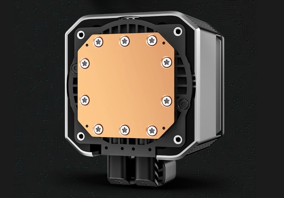 در این عکس صفحه سرد کولر پردازنده MYSTIQUE 360 ARGB دیپ کول (آبی) نمایش داده شده است.