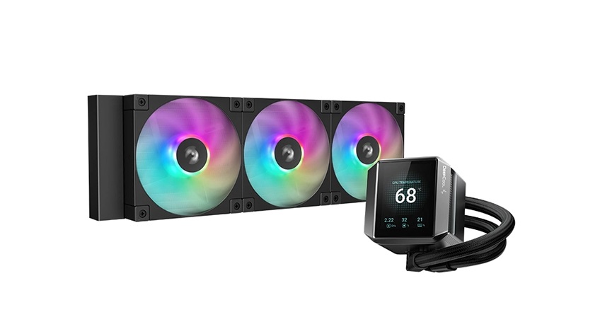 در این عکس خنک کننده پردازنده MYSTIQUE 360 ARGB دیپ کول (آبی) نمایش داده شده است.