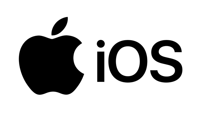 در این عکس آرم سیستم عامل iOS نمایش داده شده است.