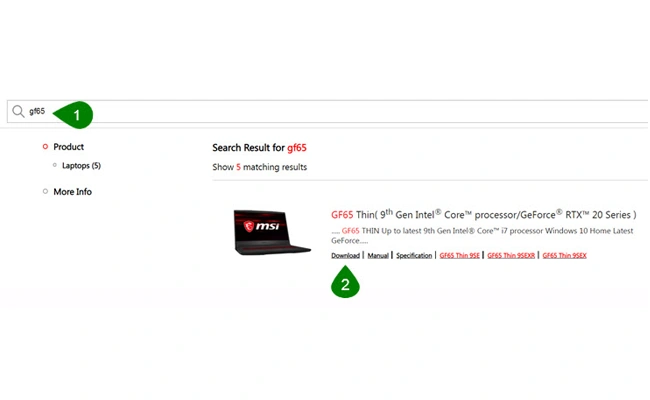 آپدیت درایورهای لپ تاپ msi