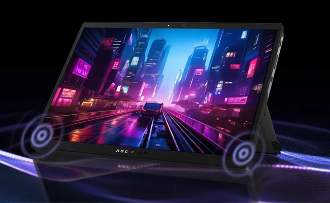 در این عکس سیستم صوتی لپ تاپ ROG FLOW Z13 GZ302-RU083W ایسوس به صورت شماتیک نمایش داده شده است.