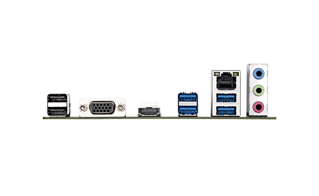 مادربرد گیگابایت B760M H DDR5 &ndash; نمای پورت&zwnj;ها