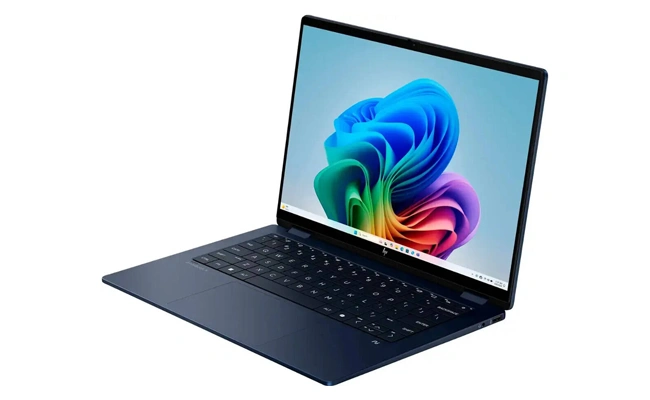 نمای سمت چپ لپ تاپ HP Omnibook X Flip 14