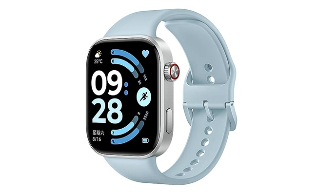 در این عکس یک ساعت هوشمند Redmi Watch 6 شیائومی نمایش داده شده است.