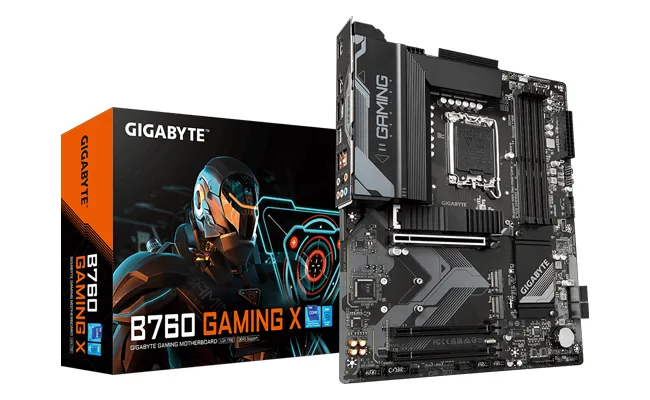 مادربرد گیگابایت B760M GAMING X DDR5 به همراه جعبه