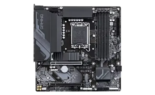 نمای جلوی مادربرد گیگابایت B760M GAMING X DDR5