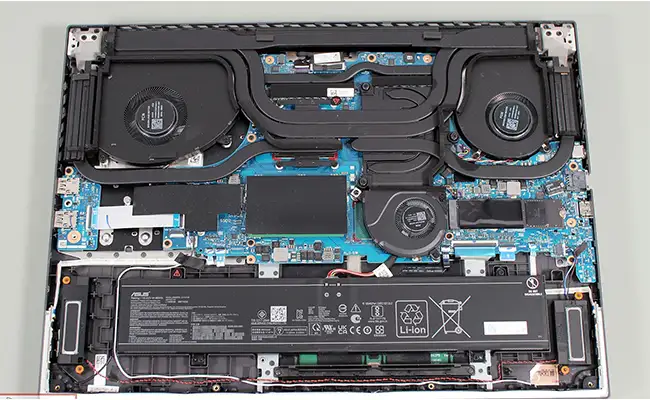 اجزای داخلی لپ&zwnj;تاپ ایسوس Strix G18 G814JVR-N6057 