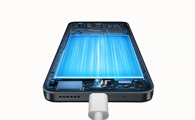 در این عکس باتری گوشی شیائومی Redmi 13 4g به صورت شماتیک نمایش داده شده است.