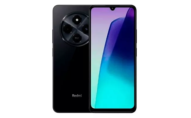 گوشی شیائومی Redmi 14C به رنگ مشکی نمای جلو و پشت رنگ مشکی گوشی شیائومی Redmi 14C