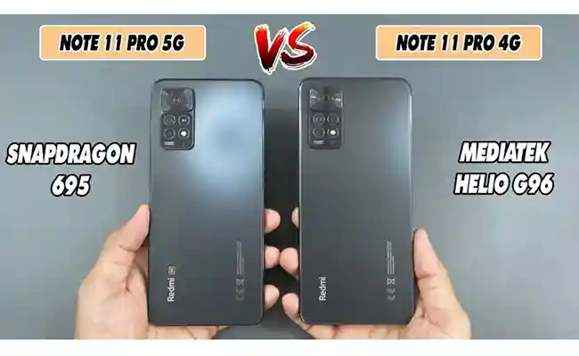 مقایسه ردمی نوت 11 پرو 4g با 5g مقایسه ردمی نوت 11 پرو 4g با 5g