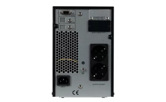 یو پی اس Titan Plus 1KVA فاران &ndash; نمای پشت با باتری داخلی