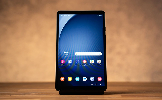 نمای رو به رو از تبلت سامسونگ Galaxy Tab A9 8.7 LTE SM-X115 با ظرفیت ۱۲۸ گیگابایت