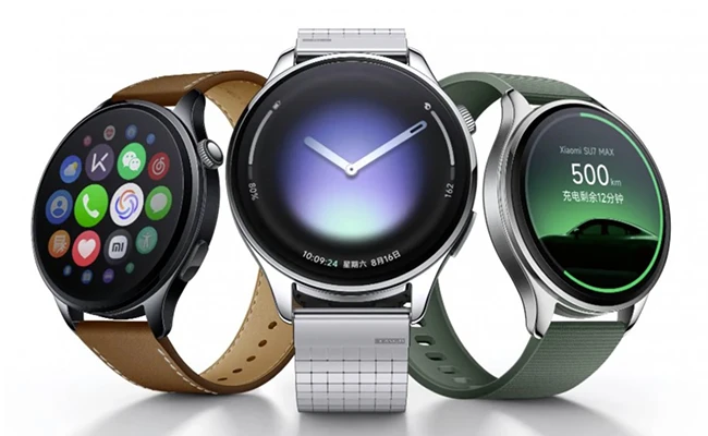 تصویر سه ساعت هوشمند شیائومی Watch 5 در کنارهم