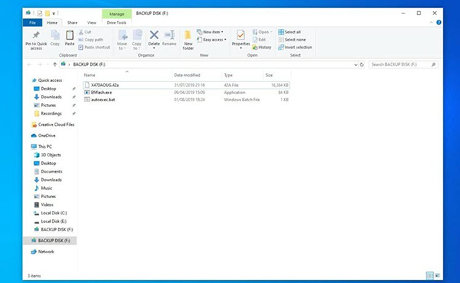 انتقال فایل BIOS مادربرد