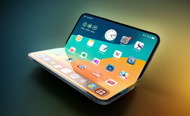 آیفون تاشو با صفحه نمایش روشن