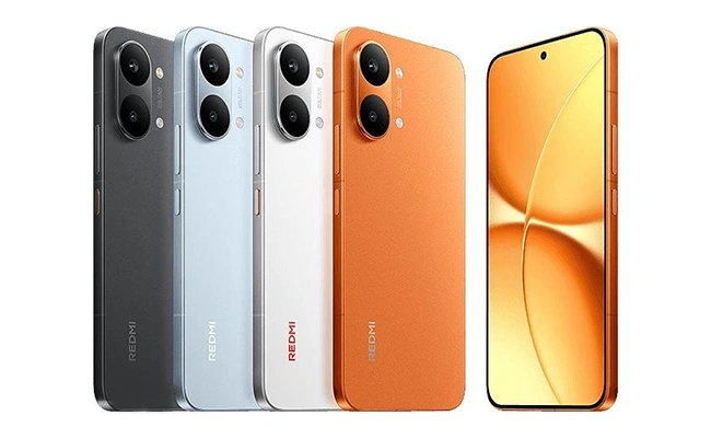 در این عکس چهار گوشی موبایل شیائومی Poco X8 Pro در رنگ&zwnj;های مختلف نمایش داده شده است.