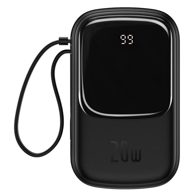 پاوربانک Qpow Digital Display باسئوس 20000 میلی آمپر ساعت توان 20 وات