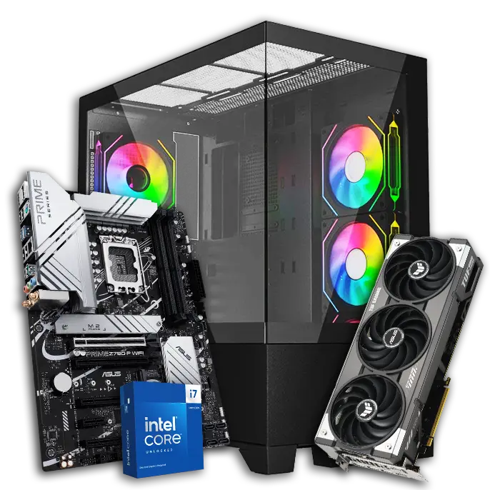 کیس اسمبل شده LogiKey LK-C664B-i7(14700KF)-64GB-1TB SSD-O12G