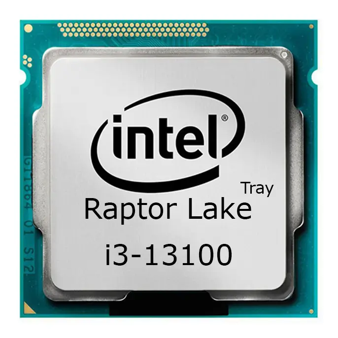 پردازنده 13100 اینتل i3 سری Raptor Lake بدون جعبه