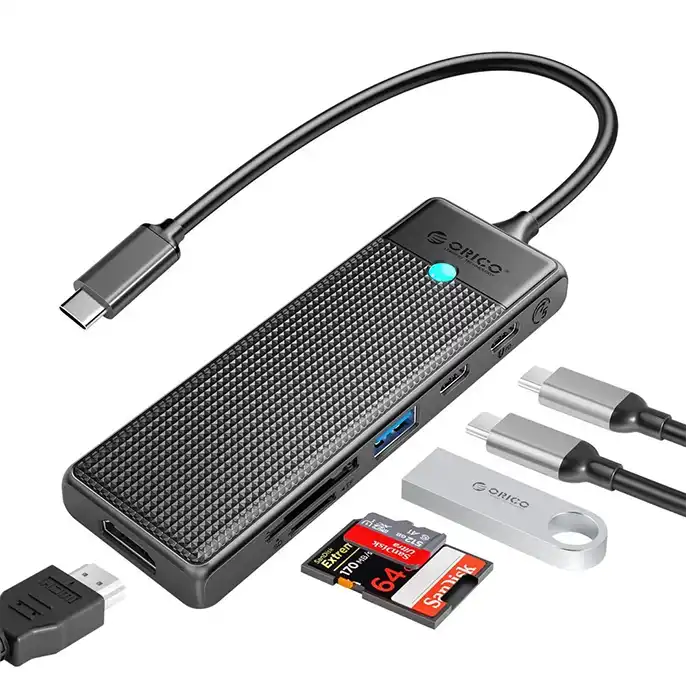 هاب USB-C شش پورت PWD-6PS اوریکو
