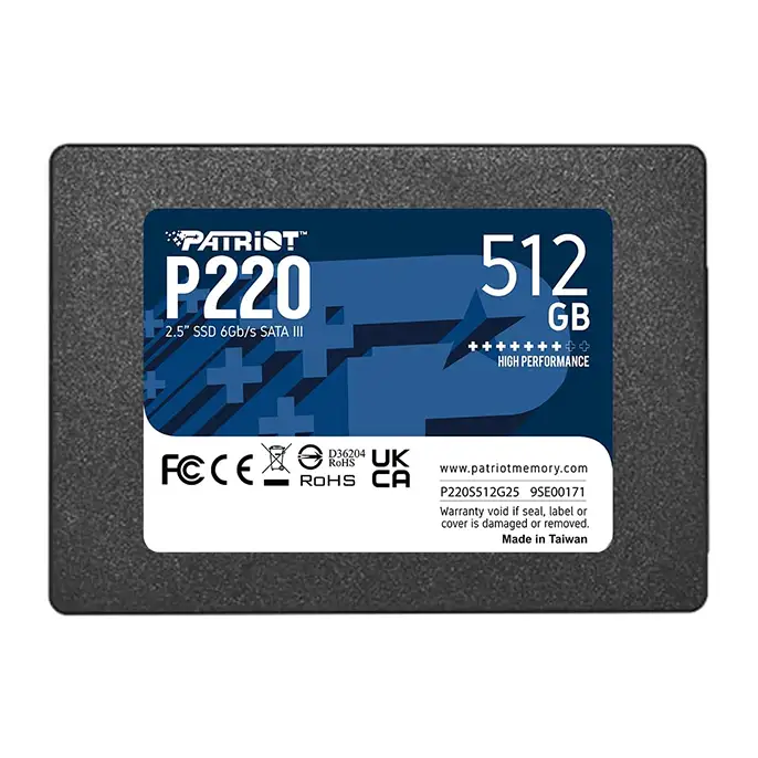 اس اس دی P220 اینترنال ۲.۵ اینچ پتریوت ۵۱۲ گیگابایت