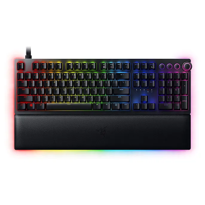کیبورد Huntsman V2 (Clicky Purple Switch) ریزر سیمی مخصوص بازی