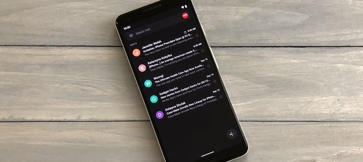 نحوه فعال کردن حالت Dark mode بر  روی نرم افزار Gmail