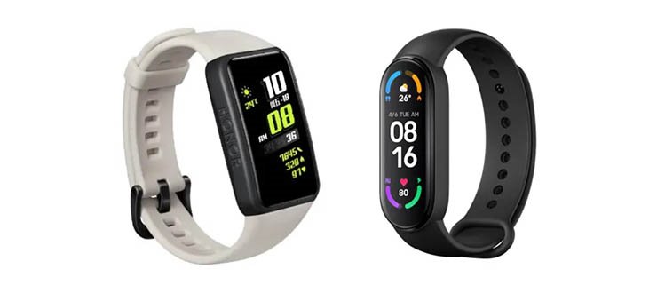 می بند 6 یا آنر بند 6 ؟ | مقایسه مچ بند هوشمند Xiaomi Mi Band 6 با Honor Band 6