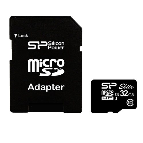 کارت حافظه microSDHC سیلیکون پاور مدل Elite کلاس 10 استاندارد UHS-I U1 سرعت85MBps همراه با آداپتور SD ظرفیت 32 گیگابایت