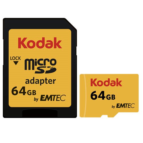 کارت حافظه microSDXC امتک کداک کلاس 10 استاندارد UHS-I U1 سرعت 85MBps 580X به همراه آداپتور SD ظرفیت 64 گیگابایت