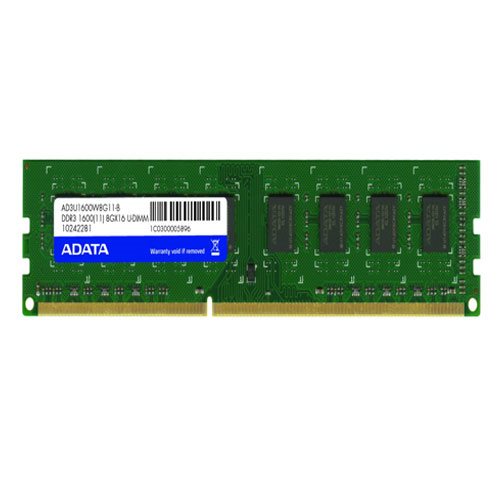 رم کامپیوتر DDR3 تک کاناله 1600 مگاهرتز ای دیتا با ظرفیت 8 گیگابایت