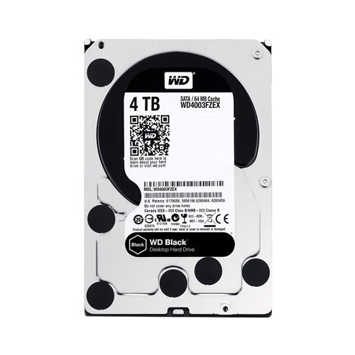 هارد دیسک اینترنال وسترن دیجیتال 4 ترابایت مشکی WD4003FZEX