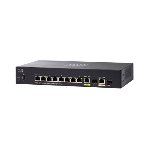 سوئیچ شبکه 10 پورتPOE سیسکو SG350-10P-K9-EU