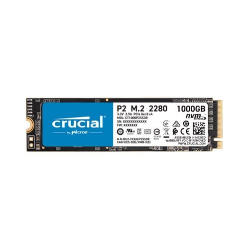 حافظه SSD کروشیال P2 NVMe PCIe M.2 ظرفیت 1 ترابایت