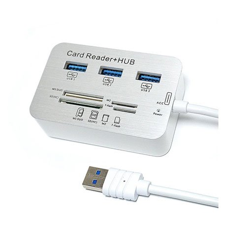 هاب کمبو 3 پورت USB3.0/3.1 و رم ریدر دی نت