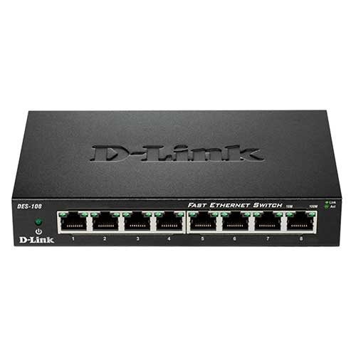 سوییچ 8 پورت دسکتاپی دی لینک DES-108