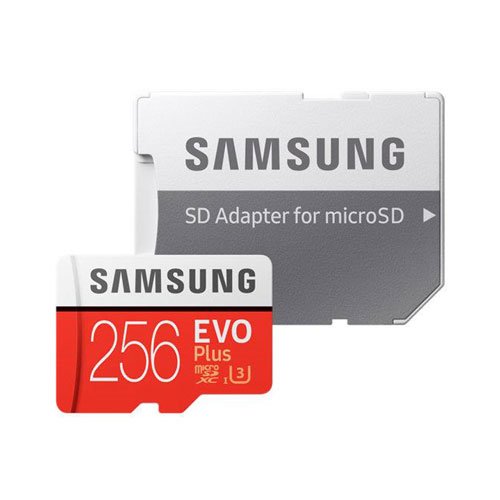 کارت حافظه microSDXC سامسونگ EVO Plus ظرفیت 256 گیگابایت به همراه آداپتور SD