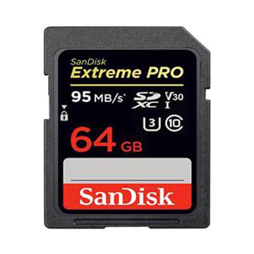 کارت حافظه SDXC سن دیسک مدل Extreme Pro کلاس 10 استاندارد UHS-I U3 سرعت 633X 95MBps ظرفیت 64 گیگابایت