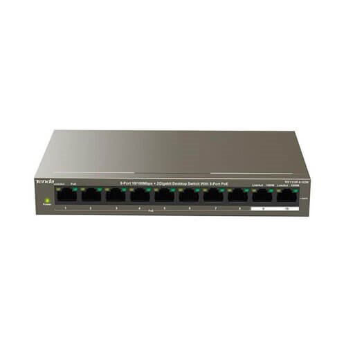 سوییچ شبکه 8 پورت POE تندا TEF1110P-8-102W