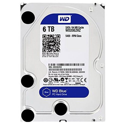 هارد دیسک اینترنال وسترن دیجیتال 6 ترابایت آبی WD60EZRZ