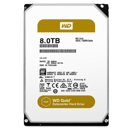 هارد دیسک اینترنال وسترن دیجیتال 8 ترابایت گلد WD8002FRYZ