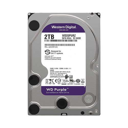 هارد دیسک اینترنال ۲ ترابایتی WD20PURZ وسترن دیجیتال (Purple)