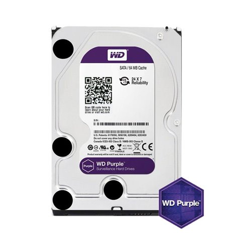 هارد دیسک اینترنال وسترن دیجیتال 8 ترابایت بنفش WD80PURX